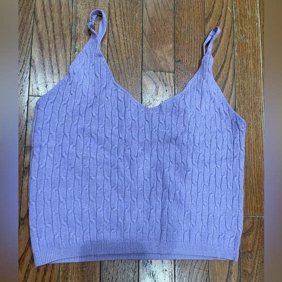 Daisy Lavender Knit Camisole - Picture 5 of 6